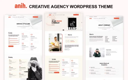 Anih Creative Agency WordPress Theme 1.0 GPL Theme