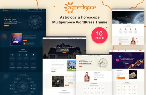 Astrologer Horoscope Palmistry WordPress Theme 1.0.7 GPL Theme