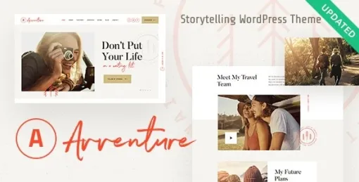 Avventure | Personal Travel Lifestyle Blog WordPress Theme 1.1.1 GPL Theme