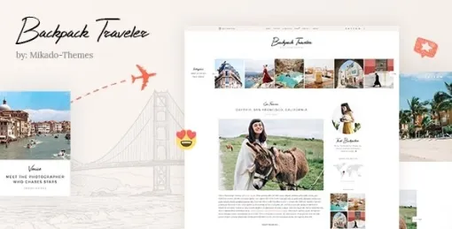 Backpack Traveler Modern Blog 2.7 GPL Theme