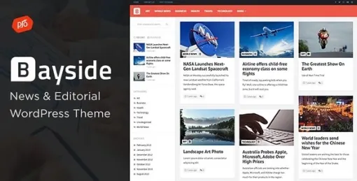 Bayside Responsive WordPress Theme 2.1 GPL Theme