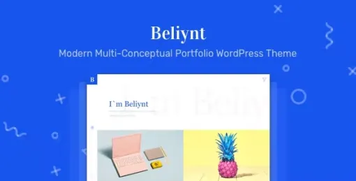 Beliynt Modern Multi-Conceptual Portfolio WordPress Theme | Portfolio 2.1 GPL Theme