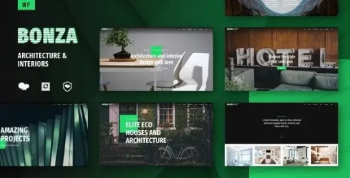 Bonza Architecture Interior WordPress Theme 1.3 GPL Theme