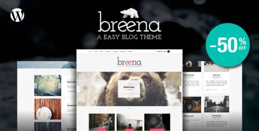 Breena A Responsive WordPress Blog Theme 1.3 GPL Theme