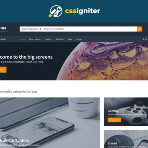 CSS Igniter Nozama 1.9.6 GPL Theme