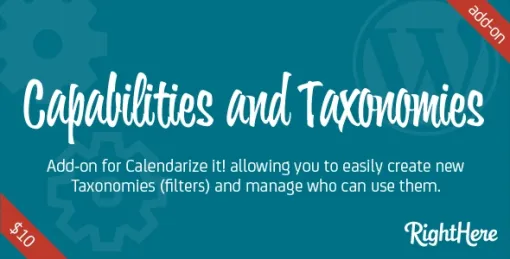 Capabilities and Taxonomies for Calendarize it! 1.2.0.85388 GPL Plugins