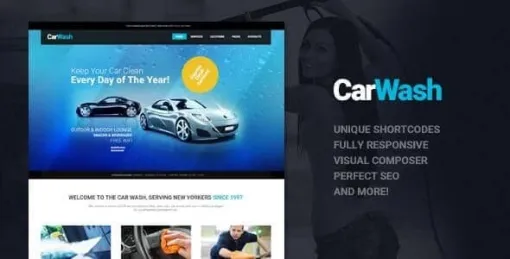 Car Wash, Auto Mechanic Repair Shop WordPress Theme 1.7 GPL Theme