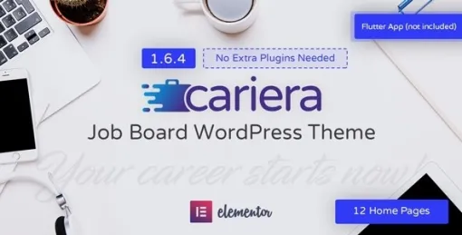 Cariera Job Board WordPress Theme 1.7.6 GPL Theme