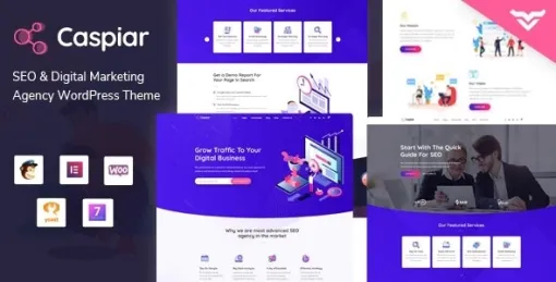 Caspiar | Digital Marketing Agency WordPress Theme 1.3 GPL Theme
