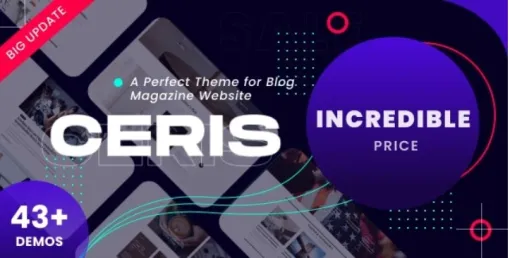 Ceris  – Magazine Blog WordPress Theme 4.0 GPL Theme