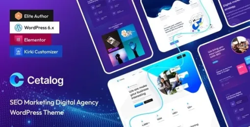 Cetalog Marketing SEO Agency WordPress Theme 1.0.2 GPL Theme