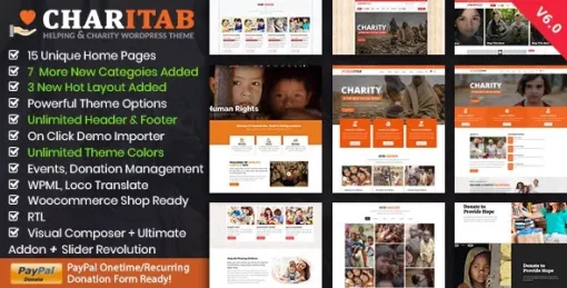 Charitab Nonprofit Charity 6.0 GPL Theme