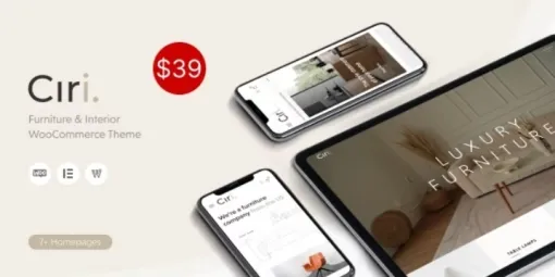 Ciri Furniture Interior WooCommerce Theme 1.0.3 GPL Theme