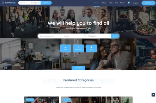 CityBook Directory Listing WordPress Theme 2.5.5 GPL Theme