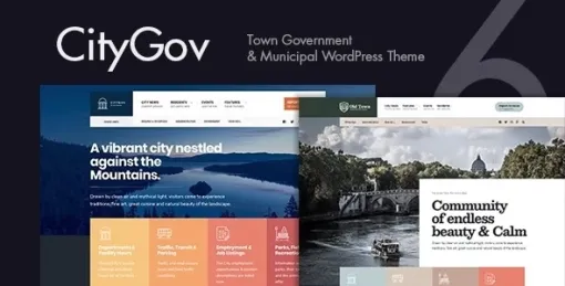 CityGov City Government Municipal WordPress Theme 6.0 GPL Theme