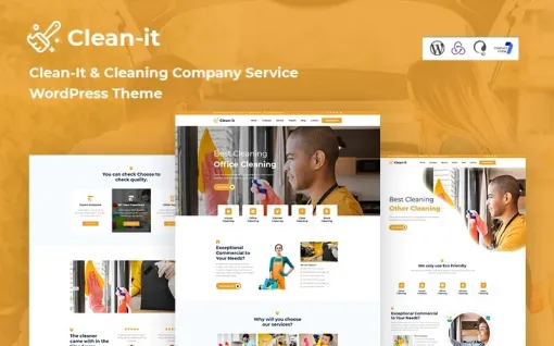 Cleanit Cleaning Company Service Responsive WordPress Theme 1.0.0 GPL Theme