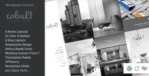 Cobalt Responsive Architect Creatives WP Theme 1.1.8 GPL Theme