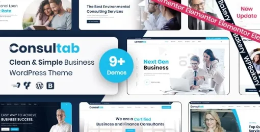 Consultab Consulting Business Finance WordPress Theme 2.3 GPL Theme