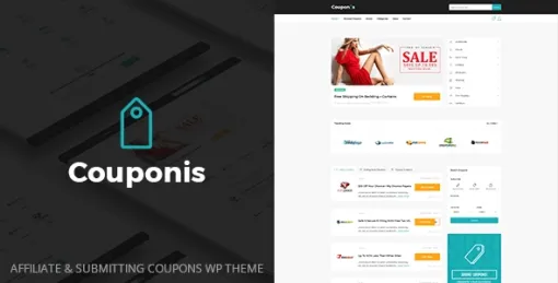 Couponis Affiliate Submitting Coupons WordPress Theme 3.1.9 GPL Theme