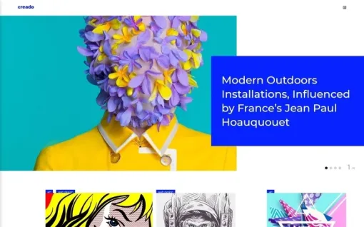 Creado Art Gallery Responsive WordPress Theme 1.0.0 GPL Theme