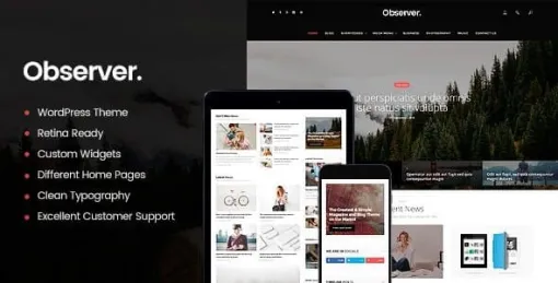 Daily Observer A Modern Magazine News Portal WordPress Theme 1.8.3 GPL Theme