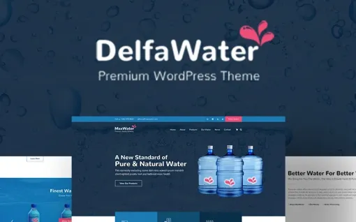 Delfa Water Delivery WordPress Theme 1.4 GPL Theme