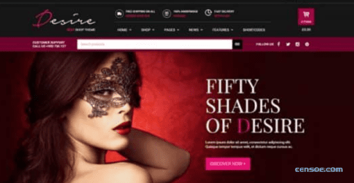 Desire Sexy Shop Premium WooCommerce Themes 1.2.3 GPL Theme