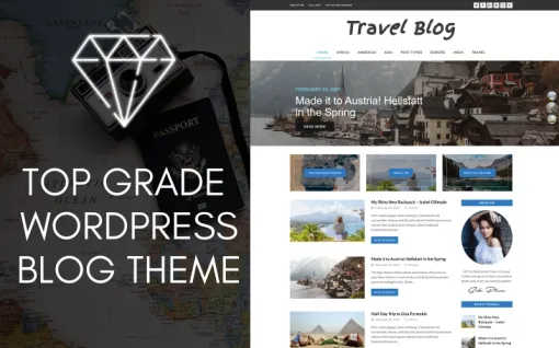 Diamond WordPress Travel Blog Theme WordPress Theme 1.1 GPL Theme