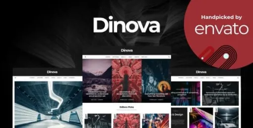 Dinova Alternative Magazine Gutenberg Theme 1.4.6 GPL Theme