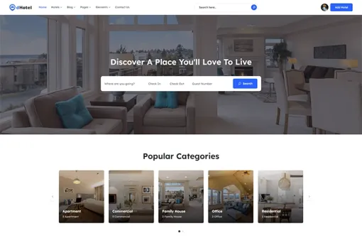 Directorist dHotels The Best Hotel Directory WordPress Theme 1.3 GPL Theme