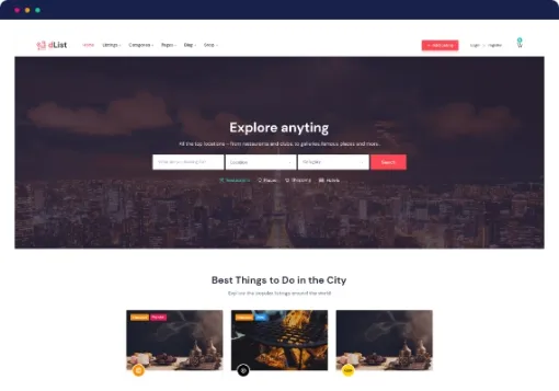 Directorist dList WordPress Theme for Business Directory Listing 1.34 GPL Theme
