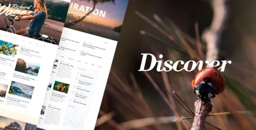 Discover Travel Lifestyle MultiConcept Blog Theme 1.0.0 GPL Theme