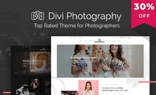 Divi Photography WP Zone 1.0.11 GPL Theme