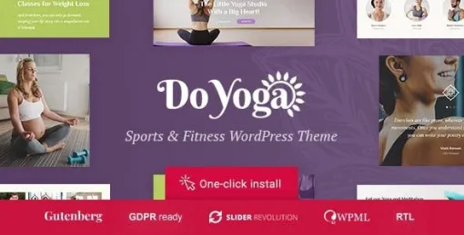 Do Yoga Fitness Studio Yoga Club WordPress Theme 1.1.1 GPL Theme