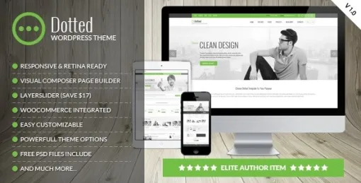 Dotted Corporate Multipurpose WordPress Theme 1.1.3.1 GPL Theme