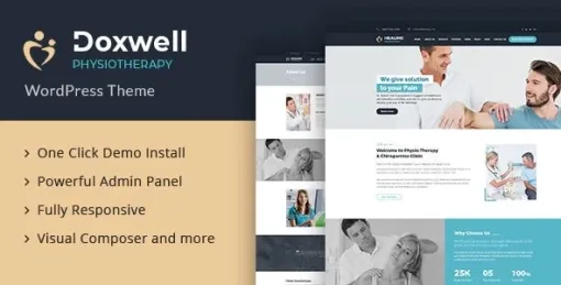 Doxwell : Physical Therapy WordPress Theme 2.3 GPL Theme