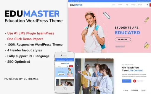 Education WordPress Theme | EduMaster WordPress Theme 1.0.0 GPL Theme