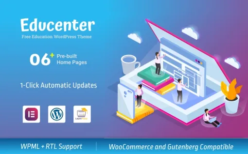Educenter Education Free WordPress Themes 1.3.9 GPL Theme