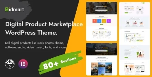 Eidmart | Digital Marketplace WordPress Theme 2.5 GPL Theme
