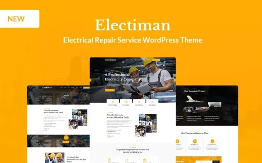 Electiman Electrical Repair Service WordPress Theme 1.0.0 GPL Theme