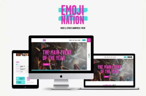 EmojiNation Festival Night Club WordPress Theme 1.0.3 GPL Theme