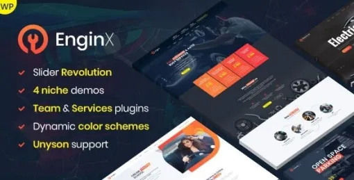EnginX – Auto Repair Service WordPress Theme 1.3.0 GPL Theme