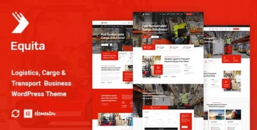 Equita Logistics Cargo WordPress Theme 1.0.1 GPL Theme