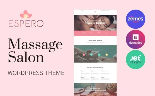 Espero Massage Salon Responsive WordPress Theme 1.0.0 GPL Theme