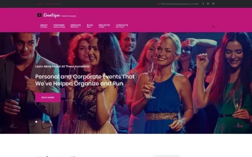 Eventique events company WordPress Theme 1.0.0 GPL Theme