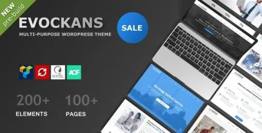 Evockans Responsive Multi-Purpose WordPress Theme 1.1.7 GPL Theme