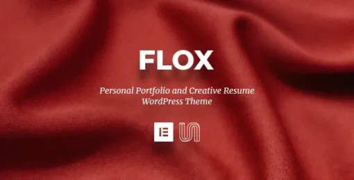 FLOX Personal Portfolio Resume WordPress Theme 1.2 GPL Theme