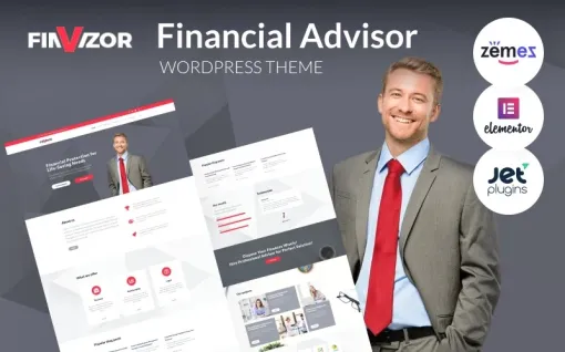 FinVizor WordPress Theme for Financial Advisor 1.0.1 GPL Theme