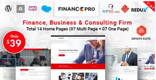 Finance Pro Business Consulting WordPress Theme 1.8.8 GPL Theme