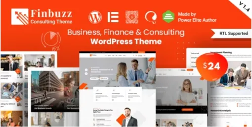 Finbuzz Corporate Business WordPress Theme 1.10.0 GPL Theme
